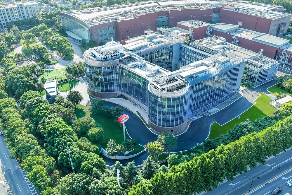 A bird’s-eye view of the Inspiration Center Shanghai.