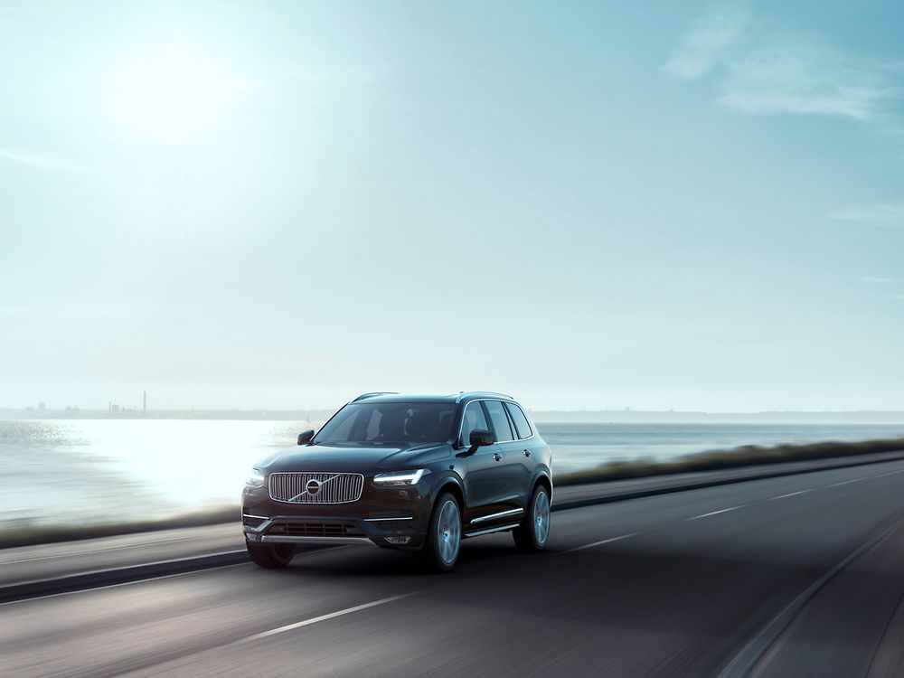 A fiber-reinforced composite leaf spring is being used in the chassis of the new Volvo XC90
