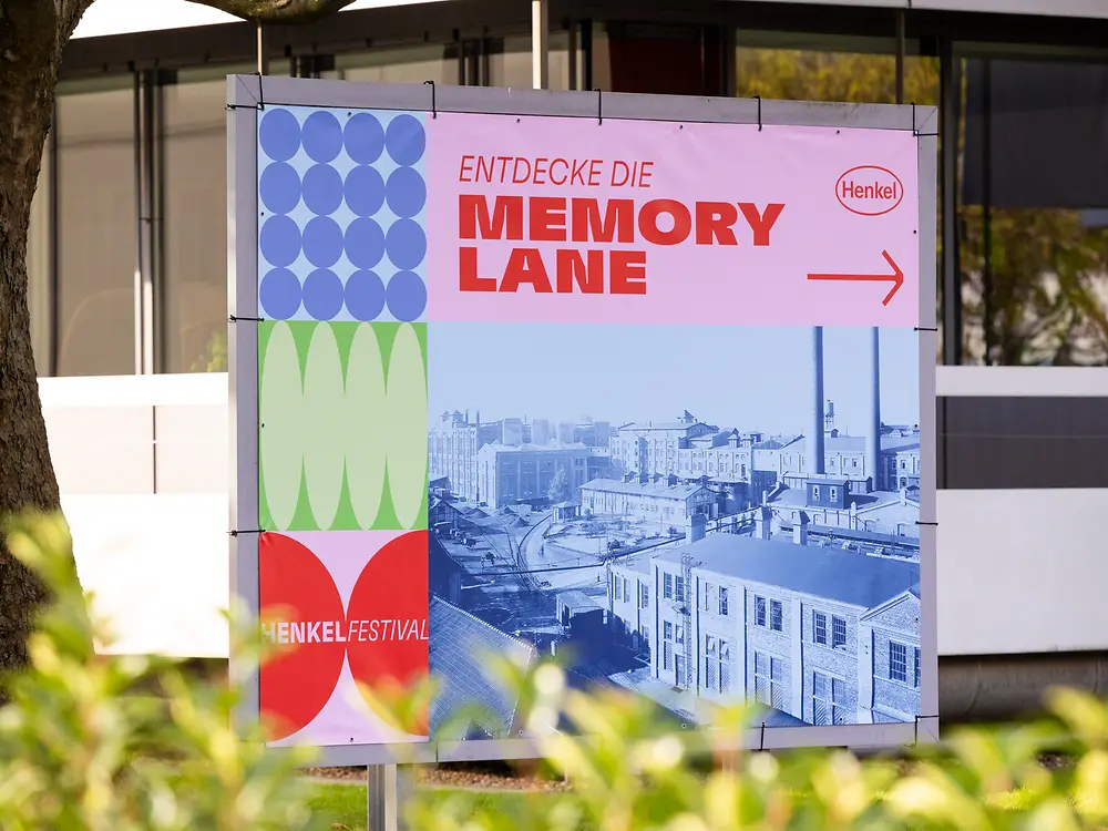 
The “Memory Lane” took visitors on a journey through 150 years of Henkel history.