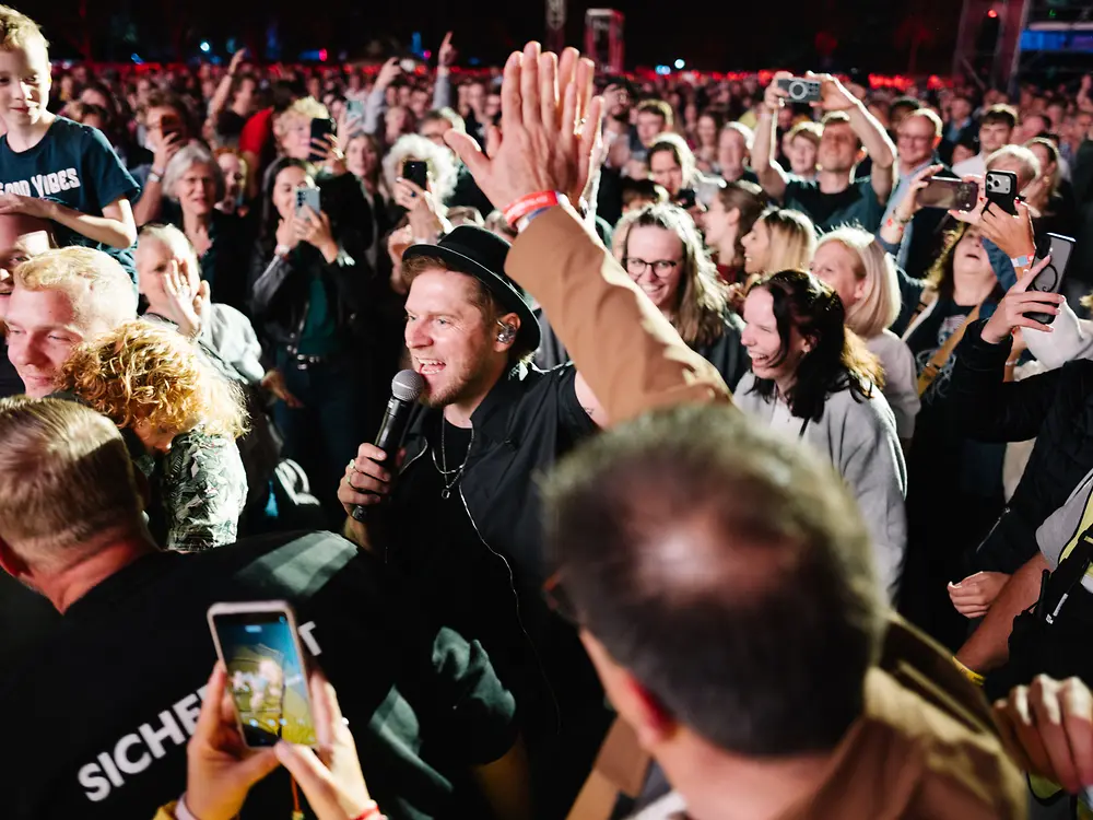 
Johannes Oerding's concert was one of the musical highlights of the Henkel Festival.