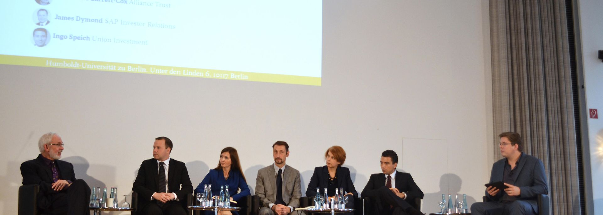 Renata Casaro und Jean-Baptiste Santoul bei CSR-Konferenz in Berlin