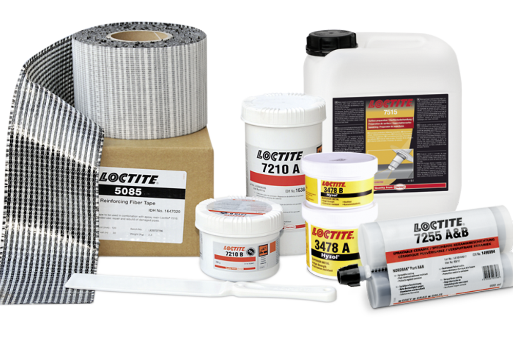 The Loctite product family for pipe repairs