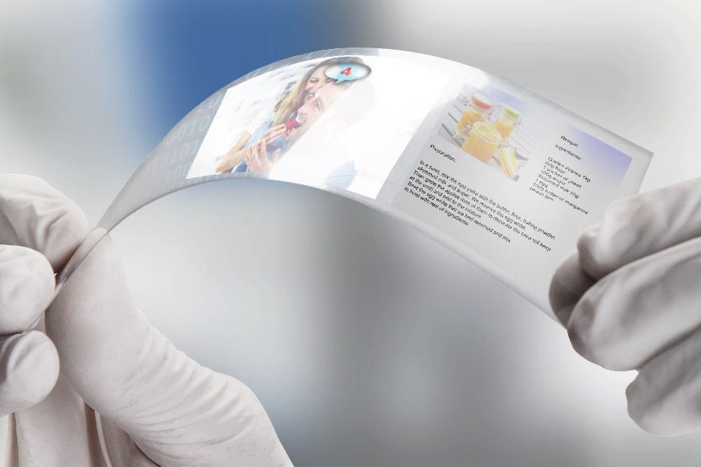 Ultra-barrier films enable the production of flexible displays 