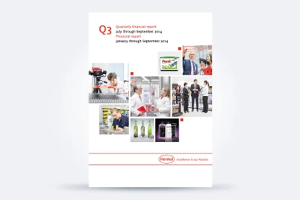 Cover of Henkel’s Q3 2014 report