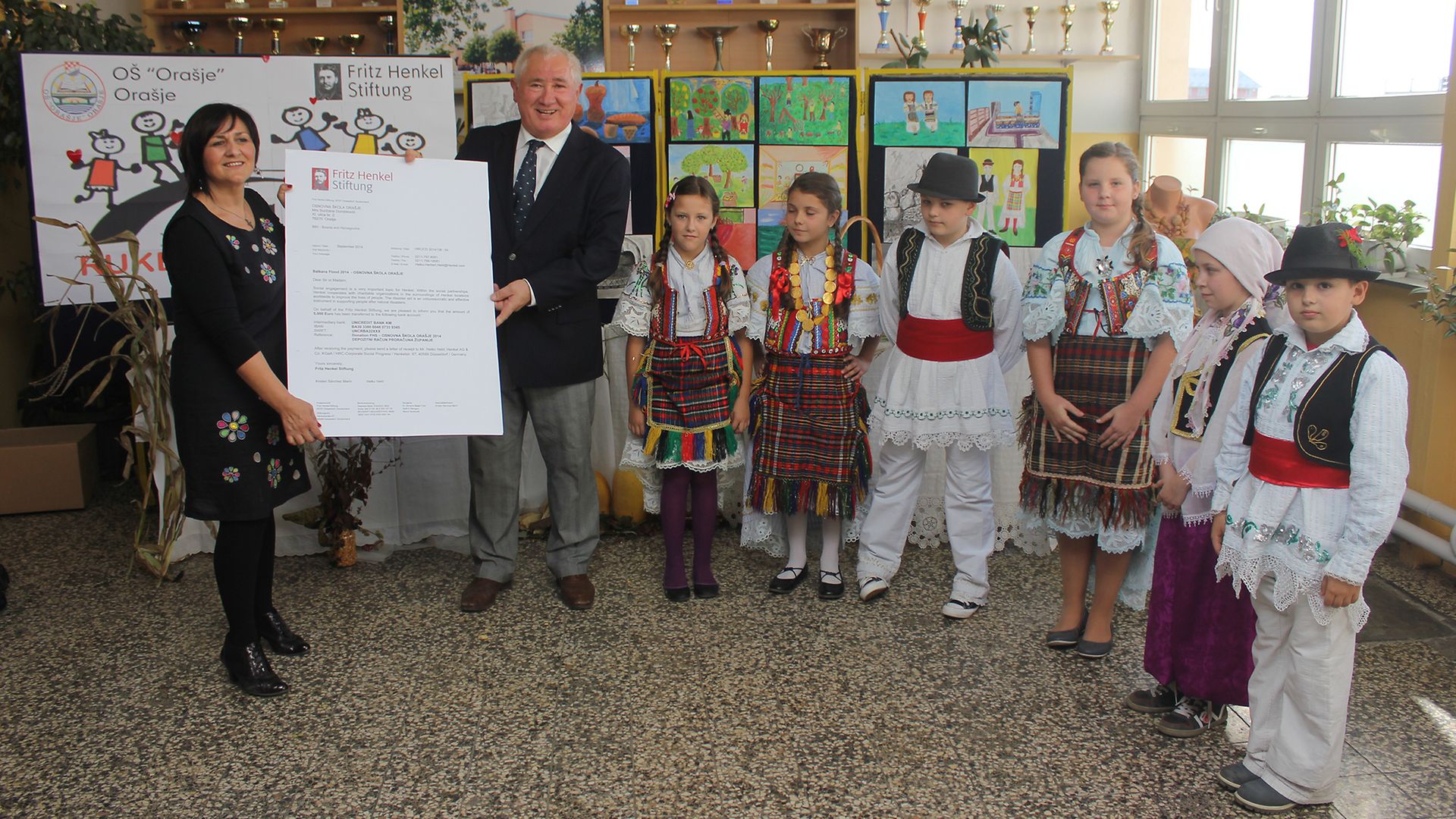 
The Fritz Henkel Foundation donated 5,000 euros to the “Orašje” Primary School.