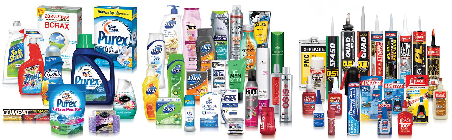 
Henkel products in North America.