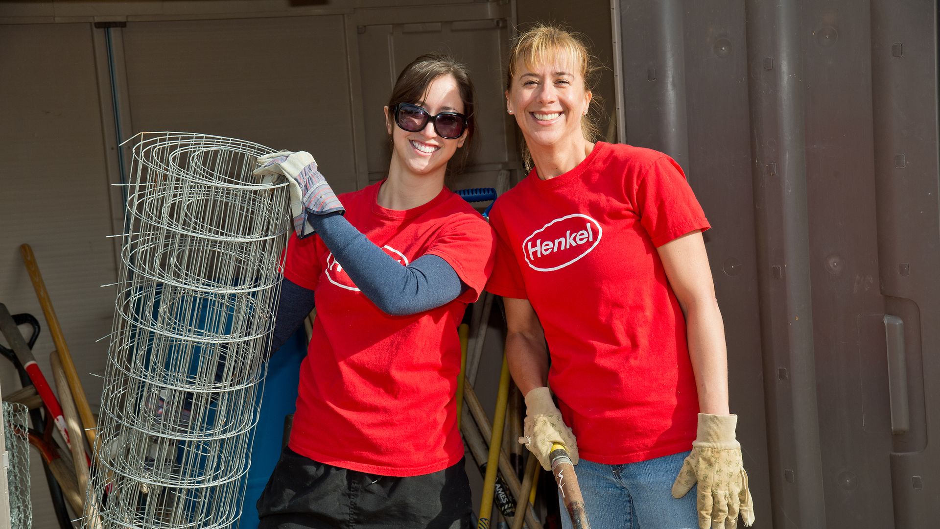 Henkel continues the tradition by reserving a day during the holidays for community service.