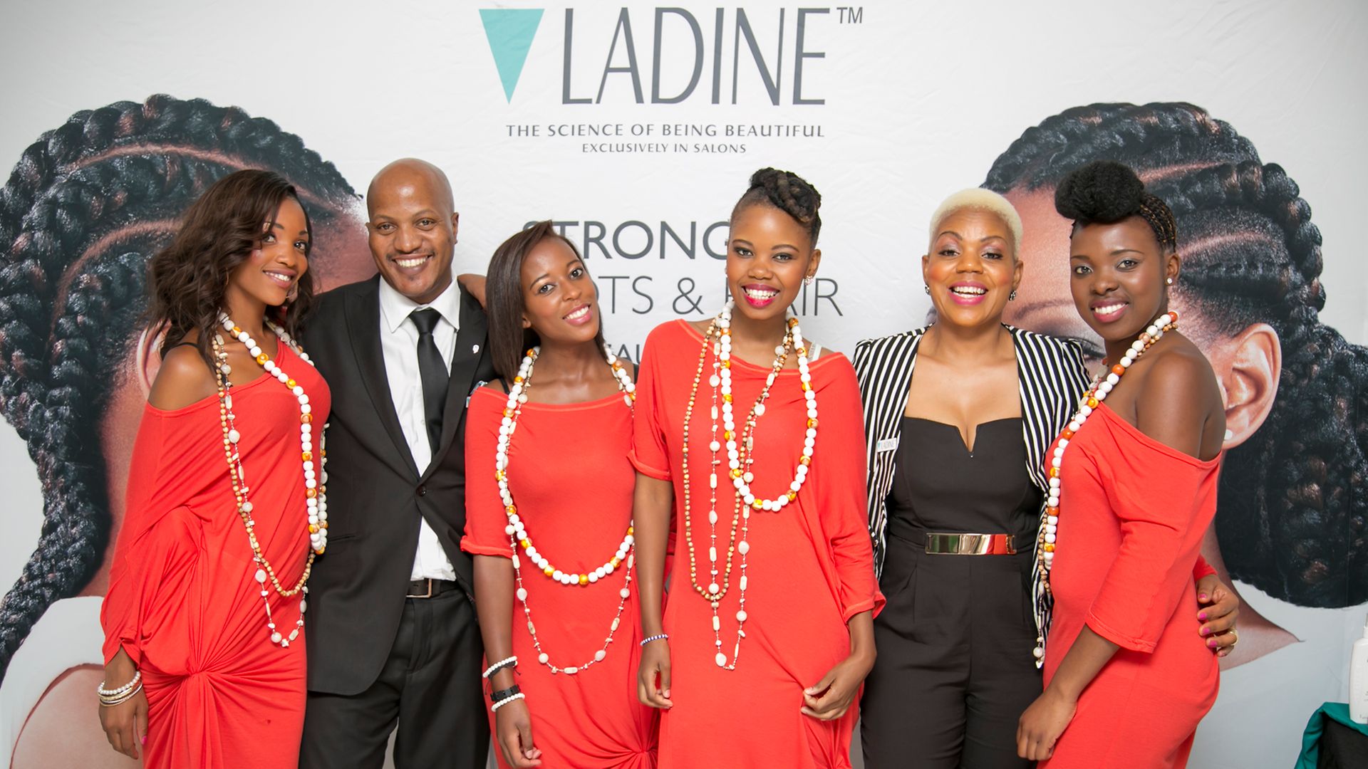 Mdu Shongwe and Lindiwe Radebe with models