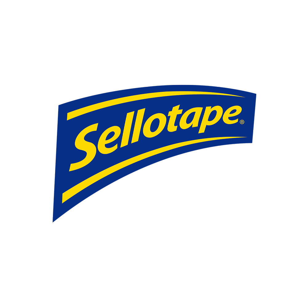 2 x 24mm x 66m Rolls Of Sellotape Original Golden Sticky Tape Henkel 1443268 