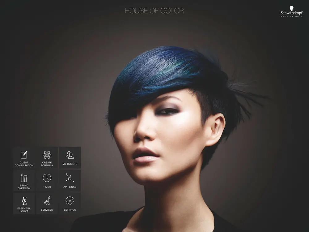แอพฯ House of Color เอื้อให้ช่างตกแต่งเส้นผมสามารถเข้าถึงเทรนด์ความงามของชวาร์สคอฟและปรับเปลี่ยนการให้คำปรึกษาตามความต้องการของลูกค้าได้