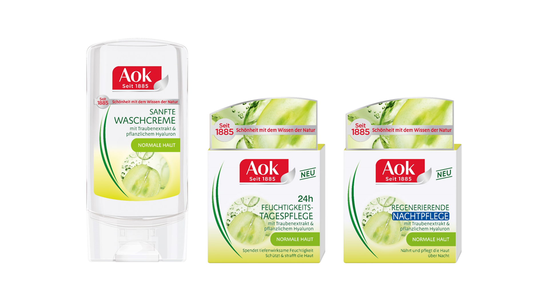 Since 1885 the Aok brand stands for natural beauty