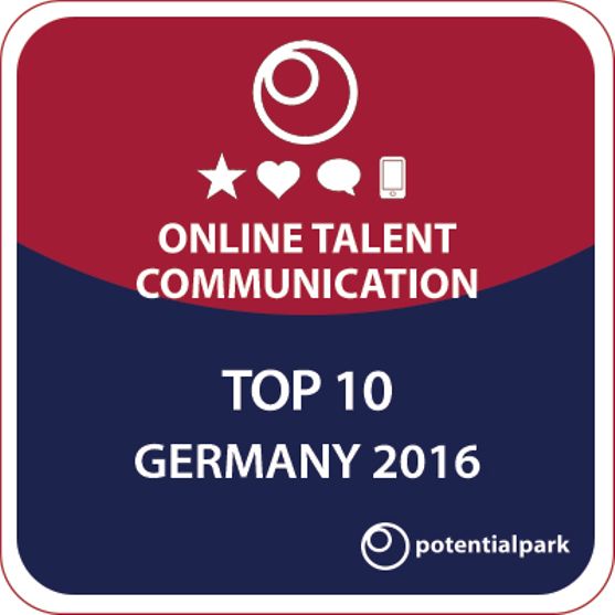 Henkel was awarded eighth place in Potentialpark’s Online Talent Communication 2016 study for Germany