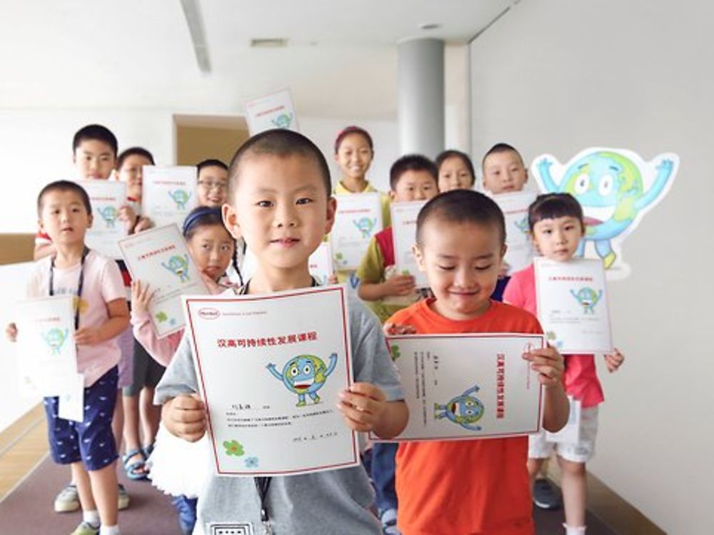 Schoolchildren in Shanghai