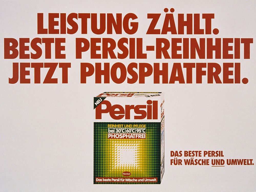 1986: Persil phosphate-free laundry detergent