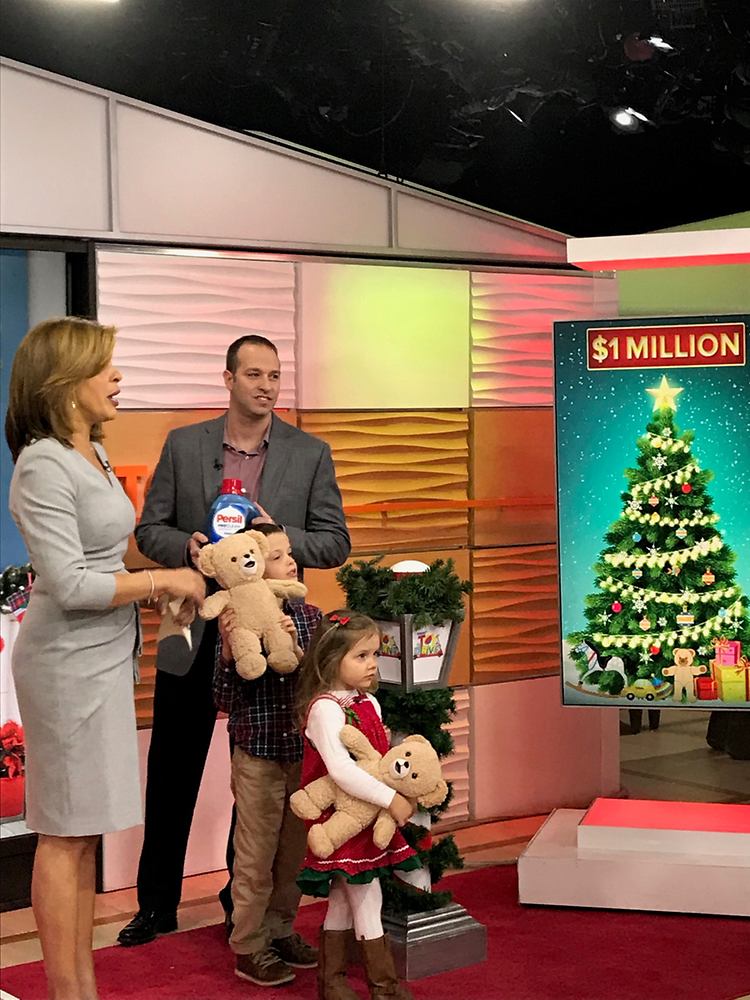 Henkel’s Michael Lyons and his children Tyler and Maddie appeared with Hoda Kotb on NBC’s Today show to reveal Henkel’s $1 million donation of products to NBC’s annual Toy Drive.