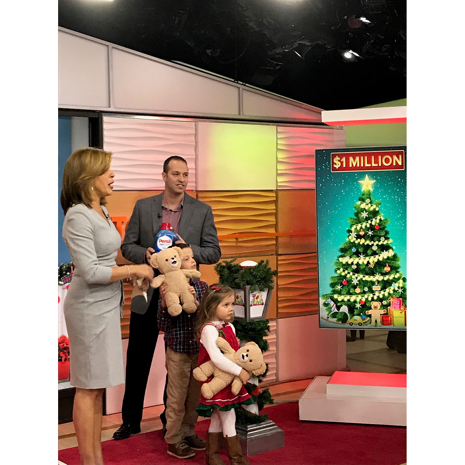 Henkel’s Michael Lyons and his children Tyler and Maddie appeared with Hoda Kotb on NBC’s Today show to reveal Henkel’s $1 million donation of products to NBC’s annual Toy Drive.