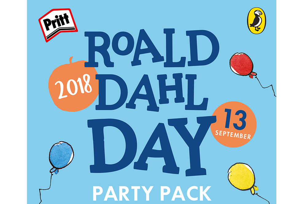 Pritt getting ready to party on Roald Dahl Day