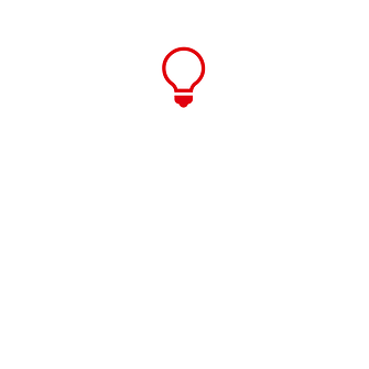 illustration rouge d’une ampoule
