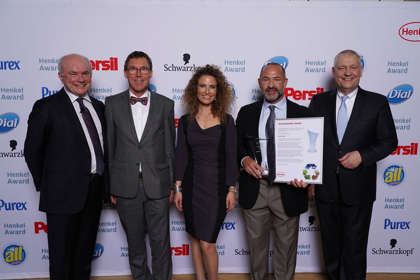 Sustainability Award / Plastic Bank (winner): Bertrand Conquéret, Thomas Förster, Taylor Leigh Cannizzaro, David Katz, Thomas Müller-Kirschbaum