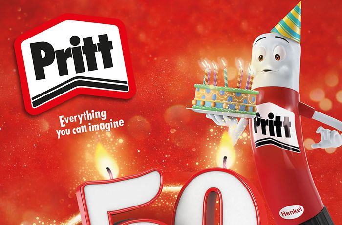 An iconic brand celebrates anniversary – the Pritt stick turns 50.