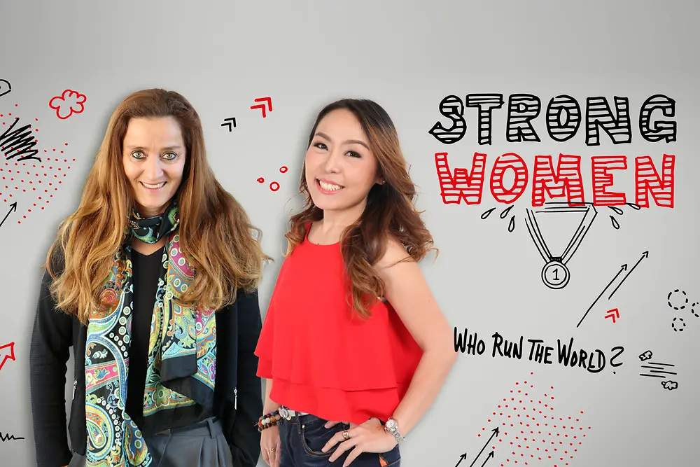 Strong women: Rapeephan Chiraphichet and Claudia Wittfoth
