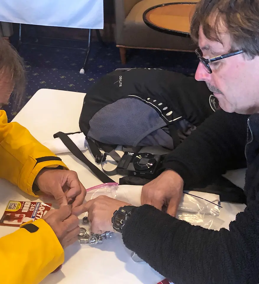 Perkins provided training to the ship’s engineers on the use of LOCTITE® products in applications covering threadlocking, sealing, gasketing and retaining compounds.