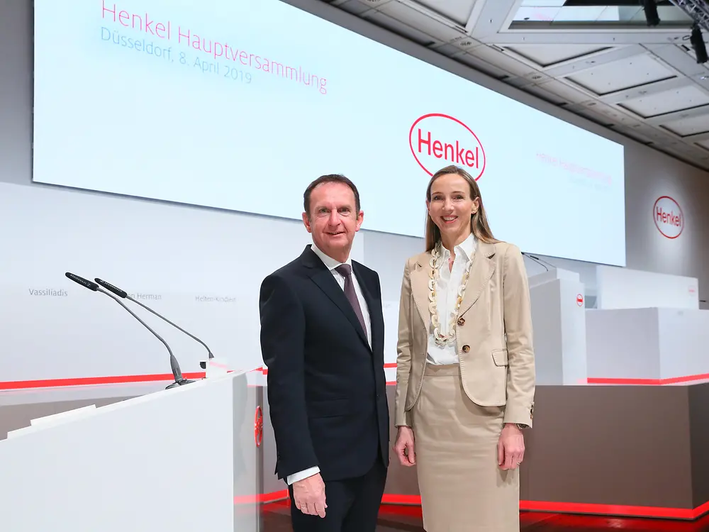 
Henkel CEO Hans Van Bylen and Dr. Simone Bagel-Trah, Chairwoman of the Shareholders’ Committee and Supervisory Board
