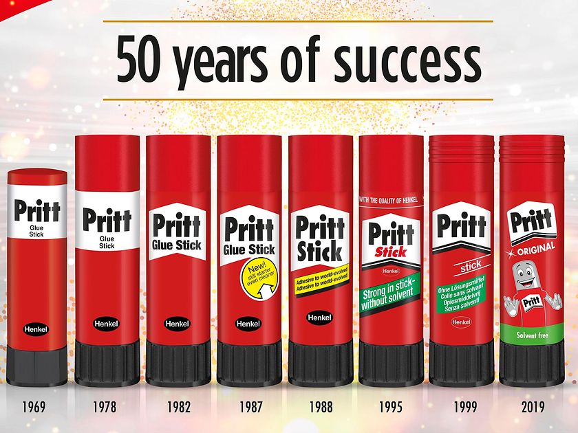 Pritt celebrates its 50th anniversary.