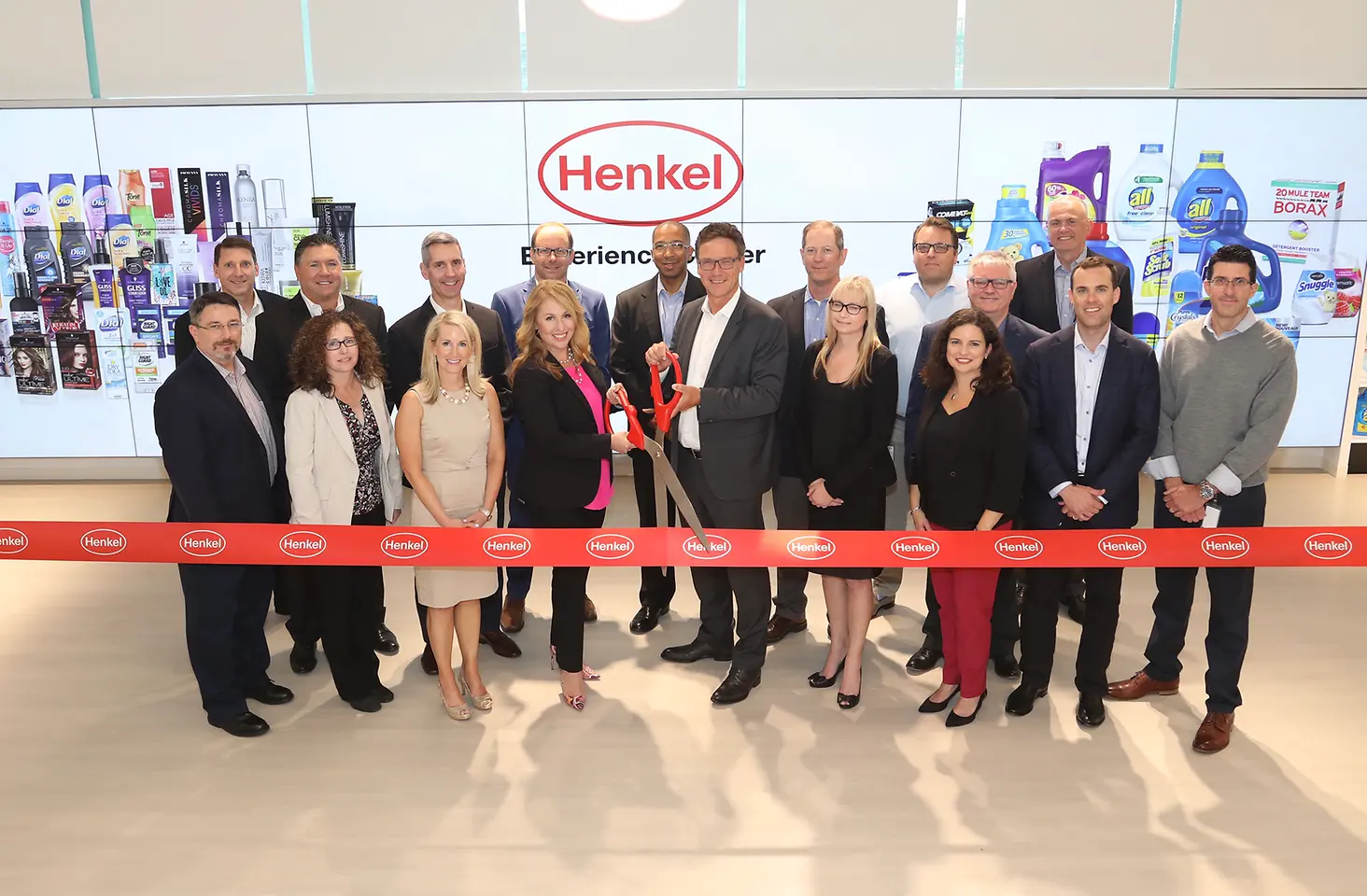 Leaders from Henkel North America celebrate the opening of the Henkel Experience Center in Stamford, CT.